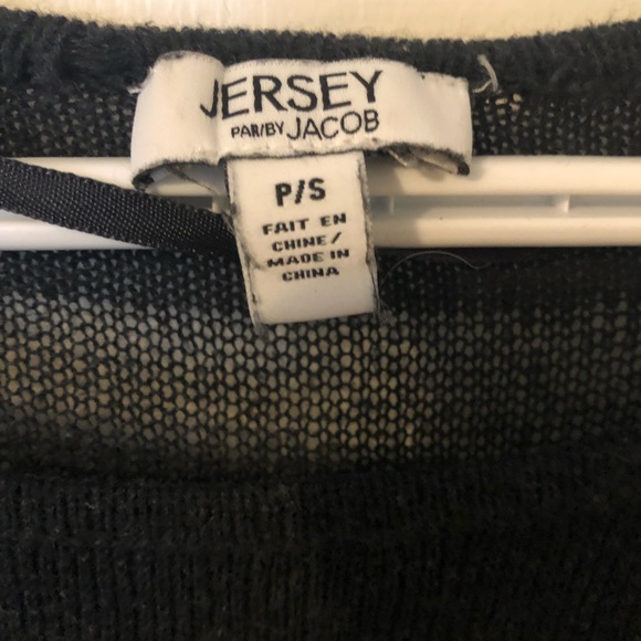 Black striped see through sweater - Picture 2 of 4